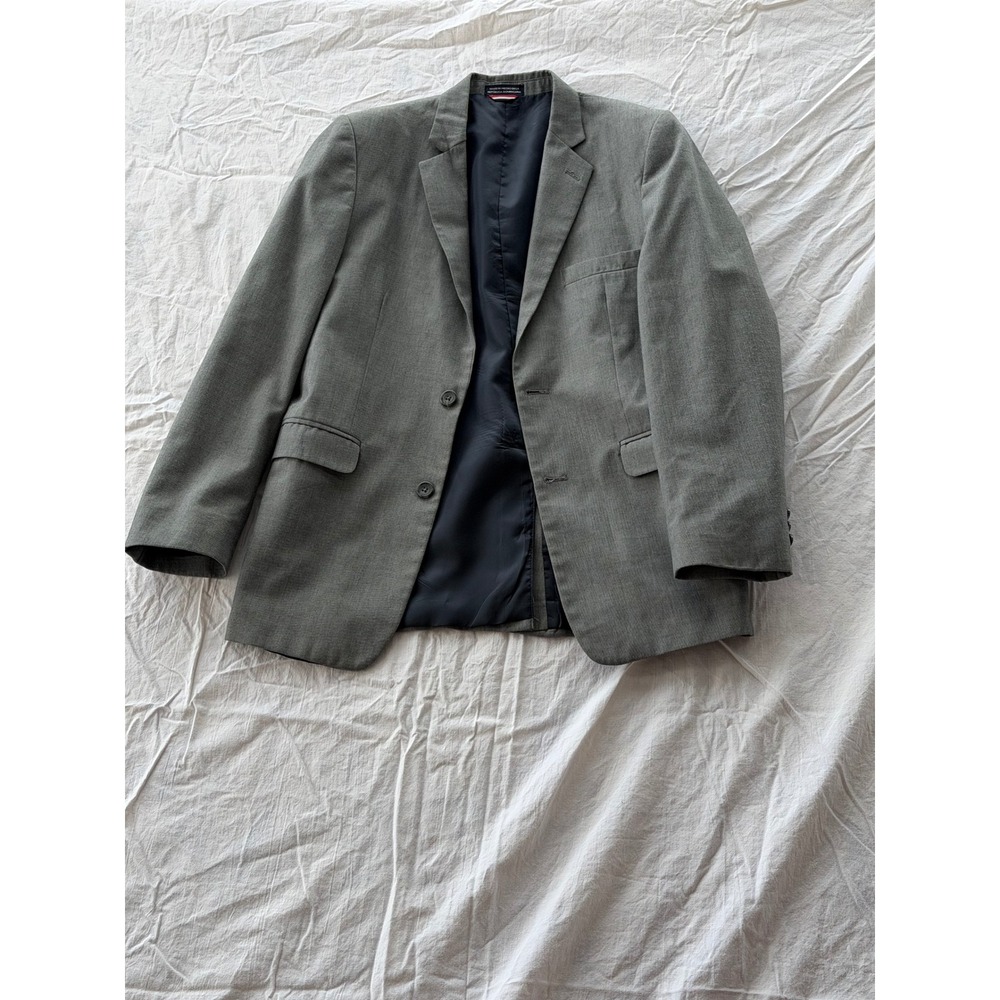 Tommy Hilfiger Boys Gray Blazer Sport Coat Size 16 Formal‎ Wedding School Suit